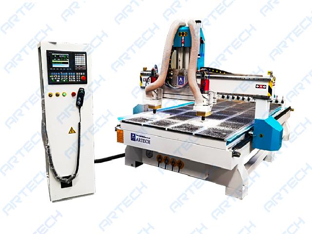 ART1625-2 Double Head ATC Cnc Router Working on Foam EPS Wood